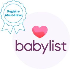 the babylist logo with a heart on it and a seal that says register must have