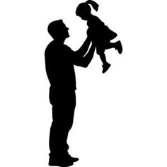 Design Store Product ID D-438607 Father And Daughter Love Drawing, Father With 2 Daughters Drawing, Father Son Silhouette, Father Nd Daughter Pics Drawing, Father Daughter Silhouette Painting, Silhouette America, Eternal Love, Printable Patterns, Silhouette Design