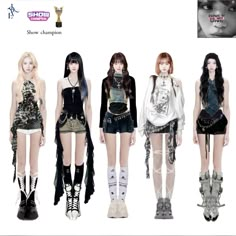 Kpop Outfits Performance, Aespa Outfits, Kpop Concert Outfit, Fashion Gal, Fashion Idol