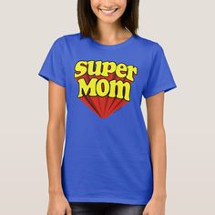 Super Mom Logo Mother's Day T-shirt, Women's, Size: Adult L, Deep Royal Gender: female. Superhero Mom Shirt, Mom Logo, Creative Mother's Day Gifts, Superhero Mom, Cheap Mothers Day Gifts, Mothers Day Decor, Mothers Day Crafts For Kids, Mothers Day Brunch, Unique Mothers Day Gifts