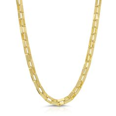 This bold gold box chain necklace has lots of texture and makes a statement.   - 14k yellow gold plating over brass  - Necklace measures at approximately 16" with a 3" extender  - Lobster claw clasp Box Chain Necklace, Gold Overlay, Gold Box, Necklace Box, Brass Necklace, Brass Material, Everyday Jewelry, Box Chain, Yellow Color