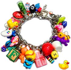 Toys Food, Mini Toys, Small Toys, Charms Bracelet, You Smile, Charm Bracelets, Make You Smile, Mother’s Day, Lobster Clasp