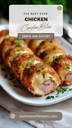 the best ever chicken cordon bleu simple and savory