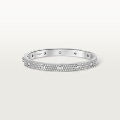 #LOVE# bracelet, diamond-paved