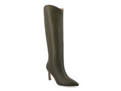 Sleek and elegant, the Journee Collection Rehela boot can make you stand out. A feminine curved shaft and elegant pointed toe make this tall boot look fabulous. A slender heel adds to the femininity, while the Tru Comfort Foam offers impressive comfort. Wide Calf Knee High Boots, Tall Boot, Wide Calf Boots, Womens Knee High Boots, Wide Calf, Journee Collection, Toe Designs, Tall Boots, Boot Shop