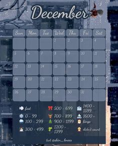 December Calorie Tracker, Calorie Calendar, Cal Tracker, Diet Calendar, Motivation Tumblr, Lose Wight, Steps Tracker, Workout Diet Plan, Calorie Tracker