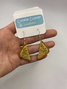 🤍 Handmade polymer clay earrings  🤍 All earrings made using sterling silver, gold plated, stainless steel, or platinum plated findings  🤍 Each earring is individually handcrafted so may vary slightly in style/size/colour etc.  CARE 🤍 The materials used are high quality and long lasting however all earrings should be handled with care.  🤍 Polymer clay is durable and slightly flexible but can break if handled roughly.  🤍 To maintain best condition it is recommend to remove them before swimmi Fairy Bread, Silly Funny, Food Earrings, Earring Handmade, Clay Earring, Eco Friendly Jewelry, Earrings Polymer Clay, Handmade Modern, Moon Earrings