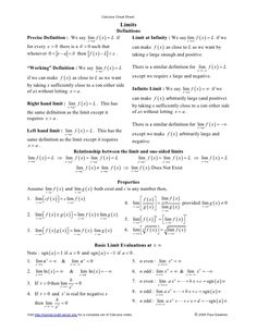 an exercise sheet with the formulas and notations for two different types of numbers