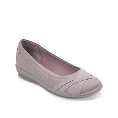 Easy Spirit-Acasia Ballet Flat Flatter your work or weekend wardrobe with the Acasia ballet flats from Easy Spirit. These slip-ons feature elastic detail at the toe and a flexible sole for superior comfort. Medium Width Synthetic Ballet Flats, Medium Width Slip-on Ballet Flats For Fall, Comfortable Slip-on Ballet Flats With Ortholite Insole, Medium Width Slip-on Ballet Flats With Arch Support, Synthetic Slip-on Ballet Flats With Ortholite Insole, Easy Spirit, Weekend Wardrobe, Ballet Flats, Ballet