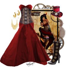 "Esmeralda - Steampunk - Disney's The Hunchback of Notre-Dame" by rubytyra on Polyvore Steampunk Disney Costumes, Disney Themed Outfits