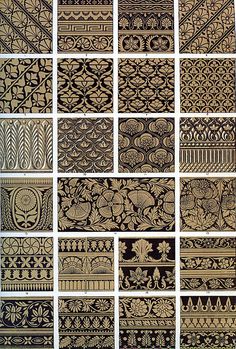 many different types of decorative designs