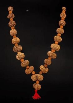 Product Name :  Gayatri Siddha Combination - Nepal Design : All the Rudraksha are Strung In knotted Style in strong thread and finally attach with strong silver chain. This siddha mala having 1 Mukhi Till 18 mukhi Gauri Shankar and Ganesha Rudraksha From Nepal origin . Configration : 1 mukhi Savar Rudraksha , Dimension : 20 mm - 22 mm 2 mukhi , 3  mukhi Rudraksha - Dimension : 18 mm - 20 mm 4 mukhi , 5 mukhi , 6 mukhi , 7 mukhi , 8 mukhi , 9 mukhi , 10 mukhi  , Ganesh Rudraksha - Dimension : 22 mm 11 mukhi , 12  mukhi , 13 Mukhi , 14 Mukhi - Dimension : 24 mm - 25 mm 15 mukhi , 16 mukhi , 17 Mukhi , 18 Mukhi - Dimension : 24 mm - 27 mm Gouri Shankar rudraksha - 30 mm - 32 mm The Gayatri Siddha mala is made of 1 Mukhi Savar -18 Mukhi Nepali Rudraksha. The Gayatri Siddha Mala is an extremely Diwali Rituals Mala With Pallu, Festival Rituals Mala With Cutdana, Cutdana Mala For Rituals And Festivals, Traditional Festive Mala For Meditation, Traditional Hand Knotted Mala For Rituals, Traditional Brown Mala For Festivals, Festive Spiritual Mala For Meditation, Gauri Shankar, Dimension 20