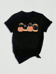 Introducing our purrfectly spooky season-inspired T-shirt, the Halloween Cats Shirt!  Embrace the essence of Spooky Season with this enchanting cat-themed tee, designed to add a touch of feline fun to your fall wardrobe. Whether you're a cat lover or simply crave a unique Halloween tee, this shirt is the ultimate choice! Featuring a charming black cat donning a pumpkin hat, this cat pumpkin shirt is a delightful blend of Halloween and cat-themed design.  The intricate details of the ghostly pump Cats Shirt, Halloween Cats, Pumpkin Hat, Cat Lover Shirt, Mama Cat, Cat Pumpkin, Cat Themed, Ghost Shirt, Retro Cats