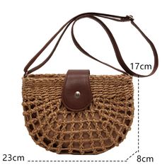 Place Of Origin : HE BEI  Province Types of bags : Shoulder Crossbody Bags Place Of Origin : HE BEI Province Occasion : Versatile Model Number : Handmade Rattan Woven Straw Bag Summer Beach Bag for Women Bohemia Mes Exterior : Solid Bag Interior : Cell Phone Pocket Hardness : SOFT Closure Type : hasp Pattern Type : Knitting Gender : WOMEN Style : Casual Decoration : rivet Number of Handles/Straps : Single Lining Material : COTTON Handbags Type : Shoulder Bags Main Material : Straw Shape : Casual Cute Shoulder Bag, Rattan Handbags, Summer Beach Bag, Summer Purses, Cotton Handbag, Straw Beach Bag, Pu Leather Bag, Daily Bag, Straw Handbags