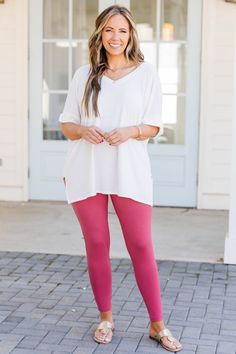 ​_​_ Always come in first in these leggings! The rose colored leggings have a comfy, stretchy fit and are a little high rise which makes them super flattering! Keep it casual with a chic top over them or throw a dress over them for a casual chic look! 90% Polyester, 10% Spandex Casual Pink Leggings For Fall, Trendy Pink Leggings For Fall, Pink Casual Leggings With 4-way Stretch, Cheap Athleisure Capri-length Leggings, Casual Pink Moisture-wicking Leggings, Chic Top, Model Fits, Rose Color, Colorful Leggings