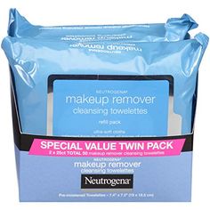 Neutrogena Makeup Remover Cleansing Towelettes, Daily Cle... https://www.amazon.com/dp/B00U2VQZDS/ref=cm_sw_r_pi_dp_U_x_24ncEb3YT90J0 Fragrance Free Makeup, Facial Cleansing Wipes, Neutrogena Makeup Remover, Best Makeup Remover, Makeup Removing, Face Wipes, Neutrogena Makeup, Facial Wipes, Makeup Remover Wipes