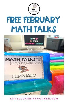 Hey there, kindergarten teachers, let's kick off the month with a set of Free February math talks!