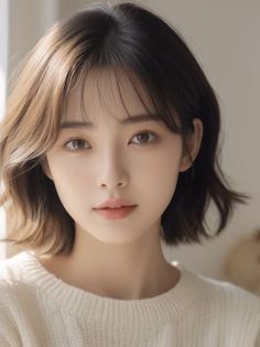 Korean Short Brown Hair, Short Hair Asian Women, Korea Short Hair, Short Hair Korean Style, Short Korean Hairstyles, Short Hair Korean, Japanese Short Hair, Ulzzang Short Hair, Anime Hairstyles