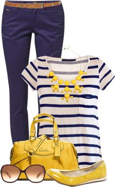 Blue And White Outfits, French Chic, Blue Pants, Spring Outfits Casual, White Outfits, Spring Summer Outfits, Spring Outfit, Rebecca Minkoff