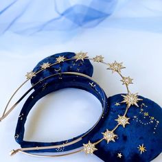 Blue Celestial Minnie Mouse Ears With Star Halo Headband - Etsy Diy Mickey Mouse Ears, Disney Races, Diy Disney Ears, Disney Ears Headband, Diy Mickey Ears, Disney Mickey Ears, Hobby Ideas, Minnie Mouse Ears Headband, Halo Headband