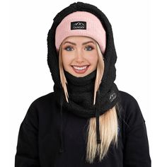 PRICES MAY VARY. 【Super Fabric】The ultralight balaclava face mask made of 100% fleece fabric. Breathable/ Lightweight/ Cozy/ Stretchable/ Soft/ Thick/ Warm/ Wind-Resistant/ Quick dying. 【One Size Fits All People】The drawstring design of the ski mask beanie allows you to adjust to your own size(Unisex headgear).This balaclava is equipped with 2 black knit strings to easily adjust a half face or full face cover. 【Multifunction】①This ski neck warmer protects you from sun, cold & wind. ②Breathable t Ski Mask Beanie, Mask For Men, Winter Face, Half Face, Hooded Scarf, Ski Mask, Scarf Hat, Warm Scarf, Ski Trip