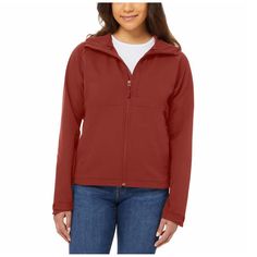 Kirkland Signature Ladies Jacket Color : Red ( Barn Red ) Size : S, M, L, Xl, Xxl, 2x, 3x Nwt ( New With Tags ) Features: Kirkland Signature Colors: Red (Barn Red) 4-Way Stretch Water-Repellent Wind-Resistant Two Inner Pockets Ykk Zippers Adjustable Cuff Tabs Adjustable Bottom Drawstring Made In Vietnam Content: Shell: 63% Nylon | 26% Polyester | 11% Elastane Lining: 100% Polyester Approximately 225 Gsm Midweight Sizing: Sizes: S - 3x Size Conversion: S = 4-6 | M = 8-10 | L = 12-14 | Xl = 16 | X Red Long Sleeve Hooded Jacket For Outdoor Activities, Red Hooded Fleece Jacket For Outdoor, Red Fleece Jacket For Outdoor Activities In Fall, Red Fleece Jacket For Fall Outdoor Activities, Purple Jacket, Quarter Zip Jacket, Grey Coat, Red Barns, Clothing Manufacturer