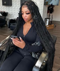 Sleek Braided Ponytail, Boho Knotless Braids, Boho Knotless, Box Braids Styling