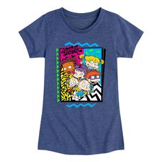 She'll love wearing this old school Girls 7-10 Nickelodeon Rugrats 90s Graphic Tee. She'll love wearing this old school Girls 7-16 Nickelodeon Rugrats 90s Graphic Tee.  Crewneck Short sleeveFABRIC & CARE Cotton, polyester Machine wash Imported Size: X Large. Color: Blue. Gender: female. Age Group: kids. Material: Cotton Blend. 90s Art, Nickelodeon 90s, Top Graphic Tees, Toddler Girl Outfits, Short Girls, Tee Shop, Nickelodeon, Girls Shopping, Toddler Outfits