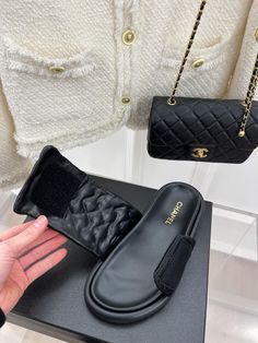 It comes with Dust box, Care manual, Tag and Paper bag.  Guide about size: Beach Slippers, Gucci Tote, Womens Slides, Slide Sandals, Womens Slippers, New Handbags, Luxury Shoes, Calf Leather, Leather Handbags