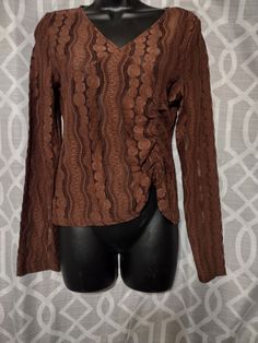 Casual Long Sleeve Lace Blouse, Casual Long Sleeve Lace Top, Trendy Long Sleeve Lace Top, Trendy Long Sleeve Lace Top Blouse, Casual Long Sleeve Stretch Lace Top, Stretch Casual Long Sleeve Lace Top, Fall Lace Tops, Trendy Lace Top Blouse For Fall, Trendy Fall Blouse With Lace Top