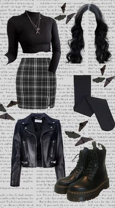 Black Aesthetic Wardrobe, Dark Grunge Academia Aesthetic, Dark Academia X Grunge Outfit, Father Claim Dr, Dark Feminine Fashion Casual, Academia Goth Outfit, Dark Paradise Outfits, Gothic Dark Academia Outfit, Gothic Everyday Outfits