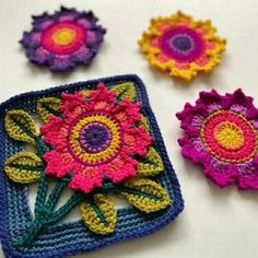 Free Crochet Pattern Beginner & Advance | fancy flower granny square  | Facebook