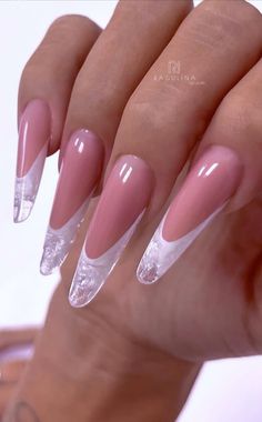 Fantasy French, Reverse French, Vintage Nails, Pink Nail Art, Pretty Nail Art, October 4, 2022 Fashion