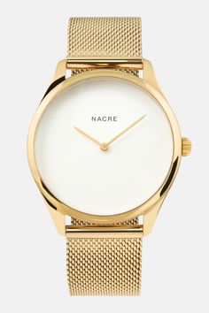 Lune - Gold - Gold Mesh Watches Jewelry, Soft White, Gold Gold, Jewelry Shop, Mesh, Band, Gold, White