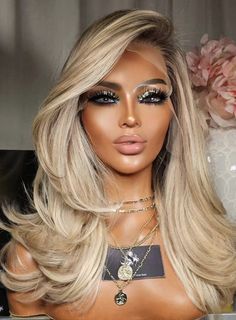 Fairwell Hairstyles, Quick Wig Hairstyles, Bridal Blonde Hair, Short Extensions, Brown Skin Blonde Hair, Extensions Hairstyle, Hair Extensions For Short Hair, Honey Blonde Hair