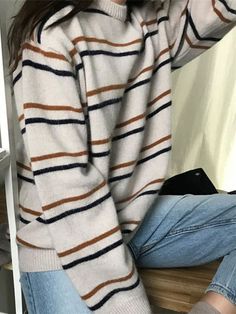 This is perfect for those who are looking for a clothing for a good price. It is fashionable, stylish, and it will look great on anyone who wears it. Do you wanahavit? Casual Striped Long Sleeve Sweater, Trendy Striped Sweater For Fall, Casual Striped Crew Neck Outerwear, Striped Sweater For Layering In Fall, Oversized Striped Sweater For Fall, Striped Long Sleeve Soft Knit Sweater, Cozy Striped Sweater For Fall, Striped Soft Knit Sweater For Fall, Soft Knit Striped Sweater For Fall