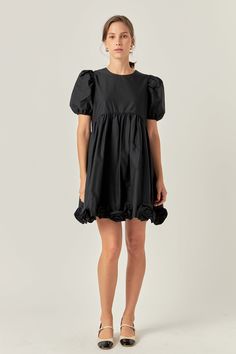 This gorgeous Poplin Corsage Mini Dress is perfect for all occasions! It features a relaxed fit mini length and a round neckline that elegantly accentuates the corsage detail making this the perfect dress for making a chic statement. Perfect for any occasion the unique design will have you standing out from the crowd. High-quality Poplin fabric ensures long-lasting comfort and durability. Poplin Relaxed fit Mini length round neckline Puff short sleeves Curved waist line Corsage at skirt bottom L Standing Out From The Crowd, Summer Style Guide, Casual Party Dresses, Knit Outerwear, Poplin Dress, Fashion Night, Pink Midi Dress, Dressy Casual, Bottom Clothes