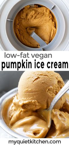 Vegan Pumpkin Ice Cream, Cooked Oats, Almond Milk Ice Cream, Low Fat Ice Cream, Vegan Pumpkin Pie Recipe, Non Dairy Ice Cream, Fat Free Vegan