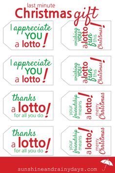 printable christmas gift tags for the holidays