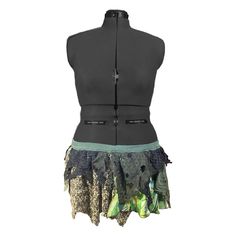 Waist-35-41in Length- 14in Black, green, and blue scrappy boho fairy skirt. Made with 100% upcycled and reused fabric and elastic waistband. Scrap Skirt, Earthy Clothes, Earthy Aesthetic, Earthy Style, Fairy Skirt, Boho Fairy, Fairy Aesthetic, Boho Aesthetic, Layered Skirt