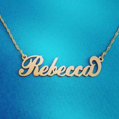 ----------Necklace Details----------➡ All Solid 14k Yellow Gold nameplate and chain. ➡ Order any name with one capital letter, up to 8 letters.➡ .4 mm nameplate thickness (you can choose to upgrade to .8 mm nameplate thickness) , 1.0 gram box chain➡ Choose your chain length above, please send me the name in the Personalization box provided ➡ Any one name with one capital letter. Max 6 letters for the thinner gage, 9 for the higher quality. ➡ 5-7 business days for me to custom make your solid 14k Classic Formal Name Necklace With Initials, Classic Personalized Nameplate Necklace, Classic Custom Name Necklace For Personalized Gift, Classic Custom Necklace For Personalized Gift, Custom 14k Gold Nameplate Necklace, Classic Customized Nameplate Necklace, Classic Nameplate Necklace For Personalized Gift, Classic Custom Nameplate Necklace For Personalized Gift, Birthstone Nameplate Necklace