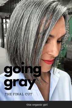 I never though gray could look this good! This cut is a symbol of the changes that transpired both inside and out over the past two years. Video + pics! How To Go Gray, Growing My Hair, Low Maintenance Short Haircut, Grey Hair With Bangs, Grey Hair Care, Grey Hair Over 50, Grey Hair Men, Salt And Pepper Hair