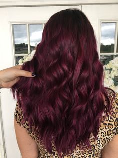 Stacked Haircut, Red Violet Hair, Red Hair Inspiration, Blue Ombre Hair, Wine Red Hair, Stronger Hair