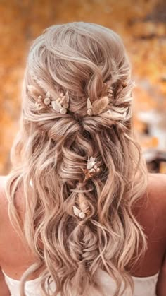 Unique Wedding Hair, Bride Hairstyles For Long Hair, Hair Ideas Wedding, Hair Styles Long Hair, Hairstyles Bride, Hair Styles Wedding, Down Wedding Hairstyles, Hair Wedding Styles