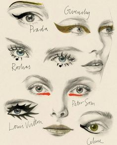 Peter Som op Twitter: "#tbt eye'll take it! Runway eyes @Maybelline #yadim via @wmag #ThrowbackThursday https://t.co/WcjAJbCwTE" Drag Make-up, Smink Inspiration, Runway Makeup, Kesha, Creative Makeup, Aesthetic Makeup, Cool Eyes