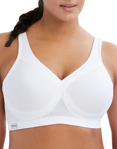 Glamorise Women's Sport Soft Cup Superior Support Bra White - 1006 Wireless Sports Bra, Bra Fitting Guide, Best Bras, Support Bra, Minimiser Bra, Clothing Sites, Cotton Bras, Perfect Bra, Comfortable Bras