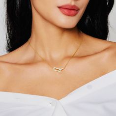 Transform your look with our Dainty Diamond Encrusted Double Link Minimalist Necklace. Crafted from 14k Vermeil Gold, this piece features delicate links and is adorned with sparkling diamonds. Perfect for any occasion, this necklace will elevate your style and is available for shipping today. Modern 14k Gold Necklaces With Single Cut Diamonds, Modern Diamond Necklace With Accents As A Gift, Modern Necklace With Diamond Accents As A Gift, Modern Necklace With Diamond Accents For Gift, Minimalist Rose Gold Diamond Necklace With Clavicle Chain, Minimalist Rose Gold Clavicle Chain Diamond Necklace, Modern 14k Gold Diamond Necklace With Accents, Diamond Link Necklace For Gift, Modern Diamond Chain Necklace Gift