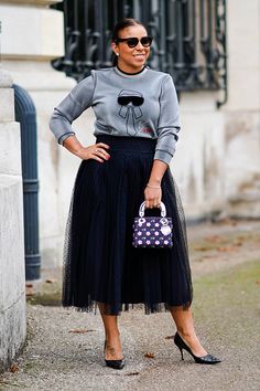 Black Skirt Outfit Ideas, Black Skirt Outfit, Tulle Skirts Outfit, Black Skirt Outfits, Skirt Outfit Ideas, Skirt Ideas, Tulle Skirt Black, Classy Lady