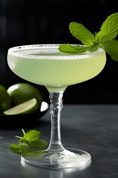 A Southside cocktail, showcasing a vibrant mix of gin, mint, and lime juice. This image captures the refreshing nature of this popular gin cocktail, perfect for any occasion.