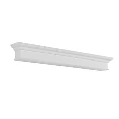 an image of a white crown molding on a wall or ceiling in the bathroom